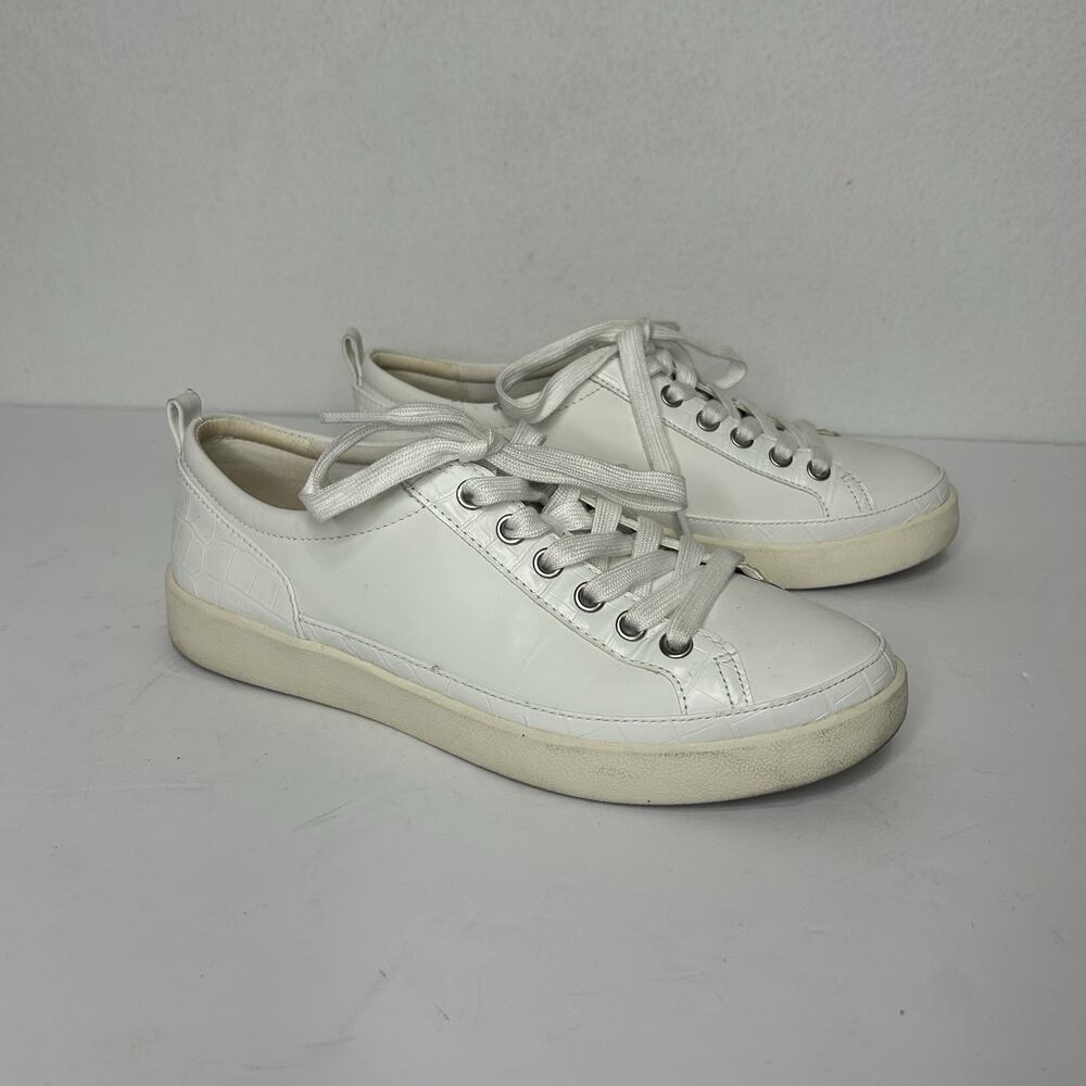 Vionic Women’s 7.5 EU 38 Winny White Leather Casual Comfort Sneakers Clean - Picture 2 of 8